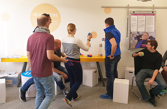 Teilnehmende im Praxisfeld Arbeiten und Pause