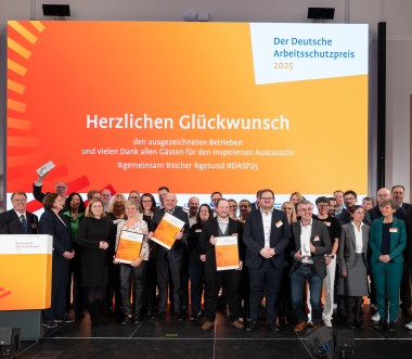 Die Gewinner des Deutschen Arbeitsschutzpreises 2025. Die Gewinner des Deutschen Arbeitsschutzpreises 2025.