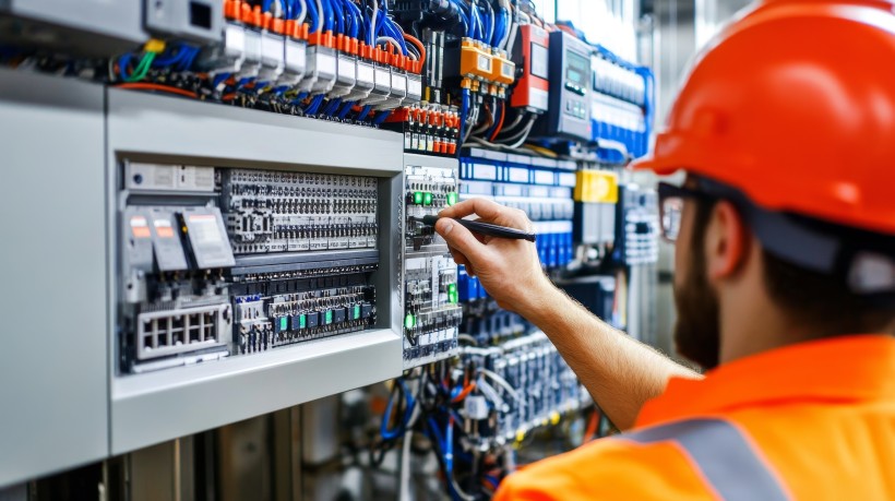 Eine Person bedient eine Steuerungssystem. (Bild: Pichapob- stock.adobe.com)